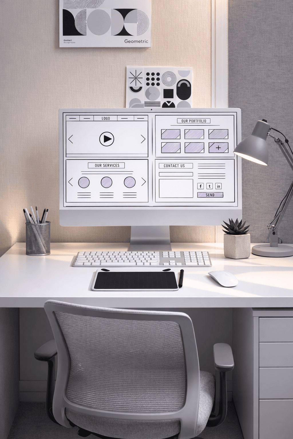 Portrait of portfolio creator – front view