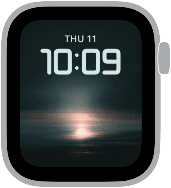 An Apple Watch face from the quiet hours collection