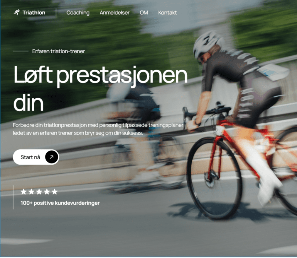 nettside for triatlon