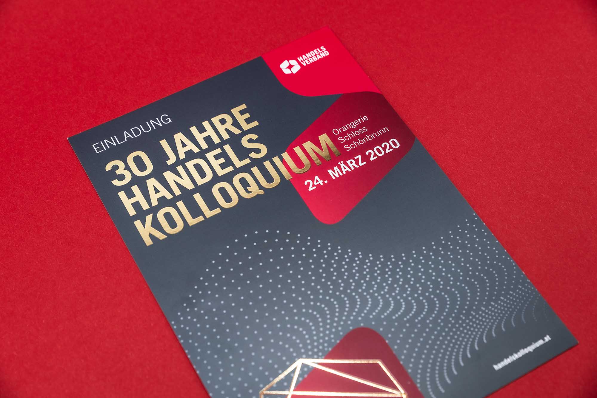 Entwicklung einer veredelten Einladung zur klaren und konsistenten Vermittlung zentraler Veranstaltungsinformationen