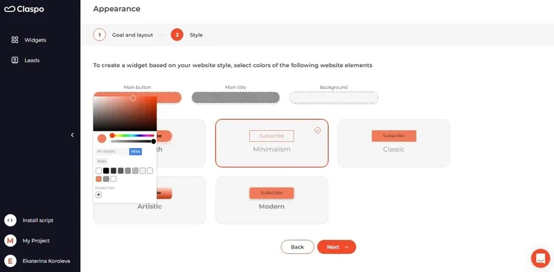 layout type & style 2