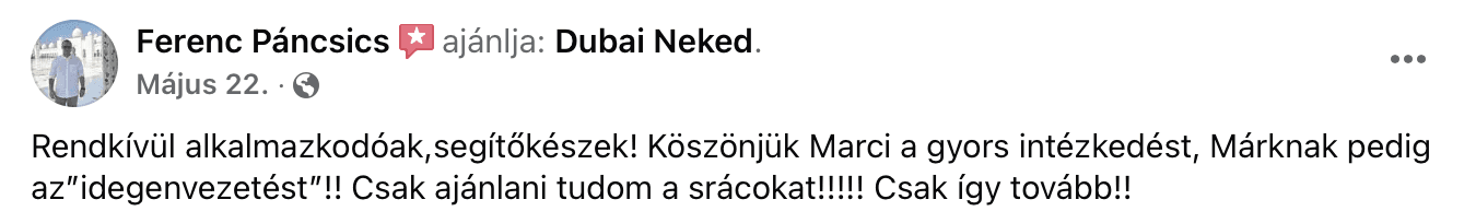 dubai utazás dubaineked vélemények