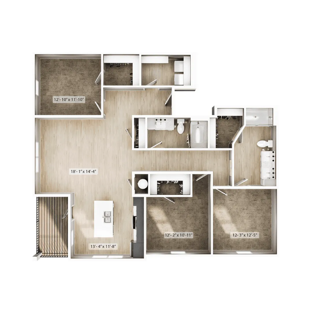 The Summit Floorplan No Furniture