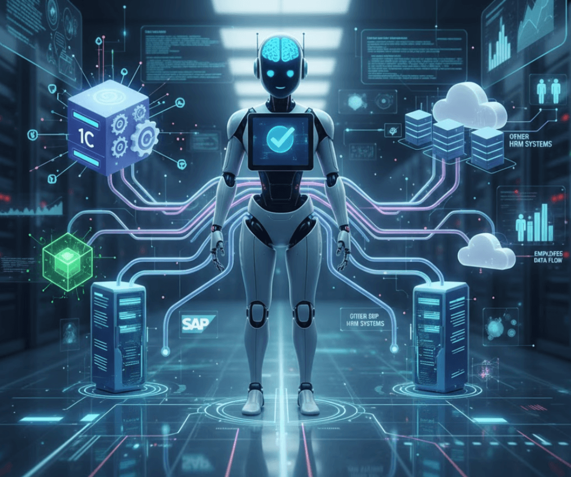 API и открытые системы: Как HR-бот интегрируется с 1С, SAP и другими ERP для бесшовного учета