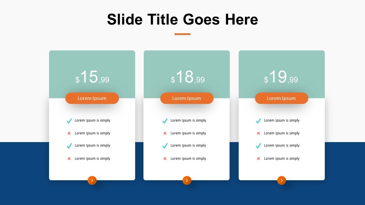 Pricing Comparison Slide for Effective Decision Making