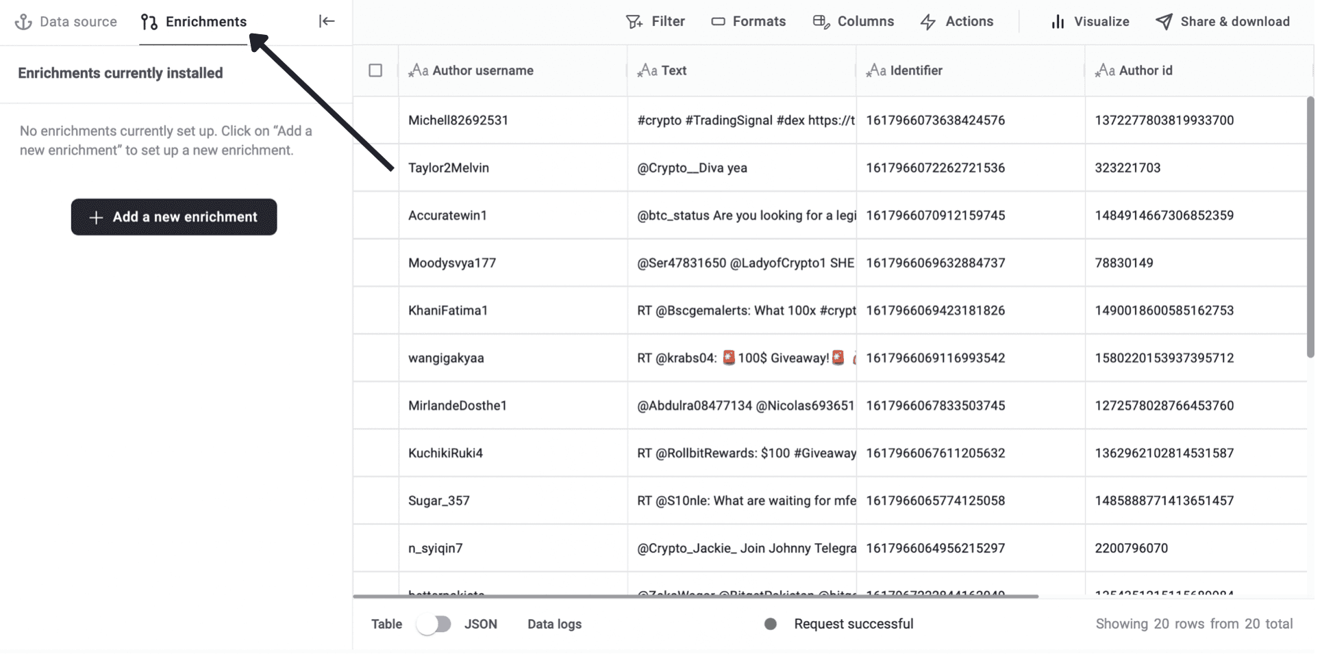 How to use the Twitter API without code - illustration