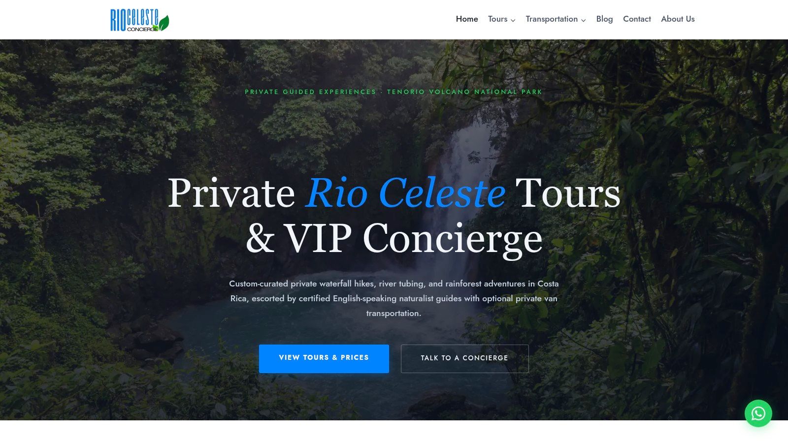 Río Celeste Concierge Private Waterfall Hikes