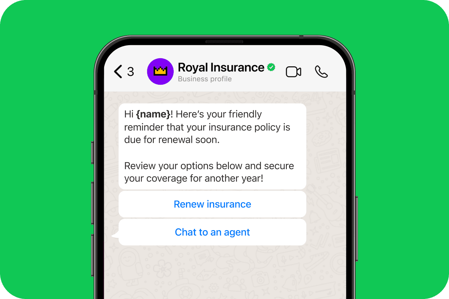 WhatsApp for insurance