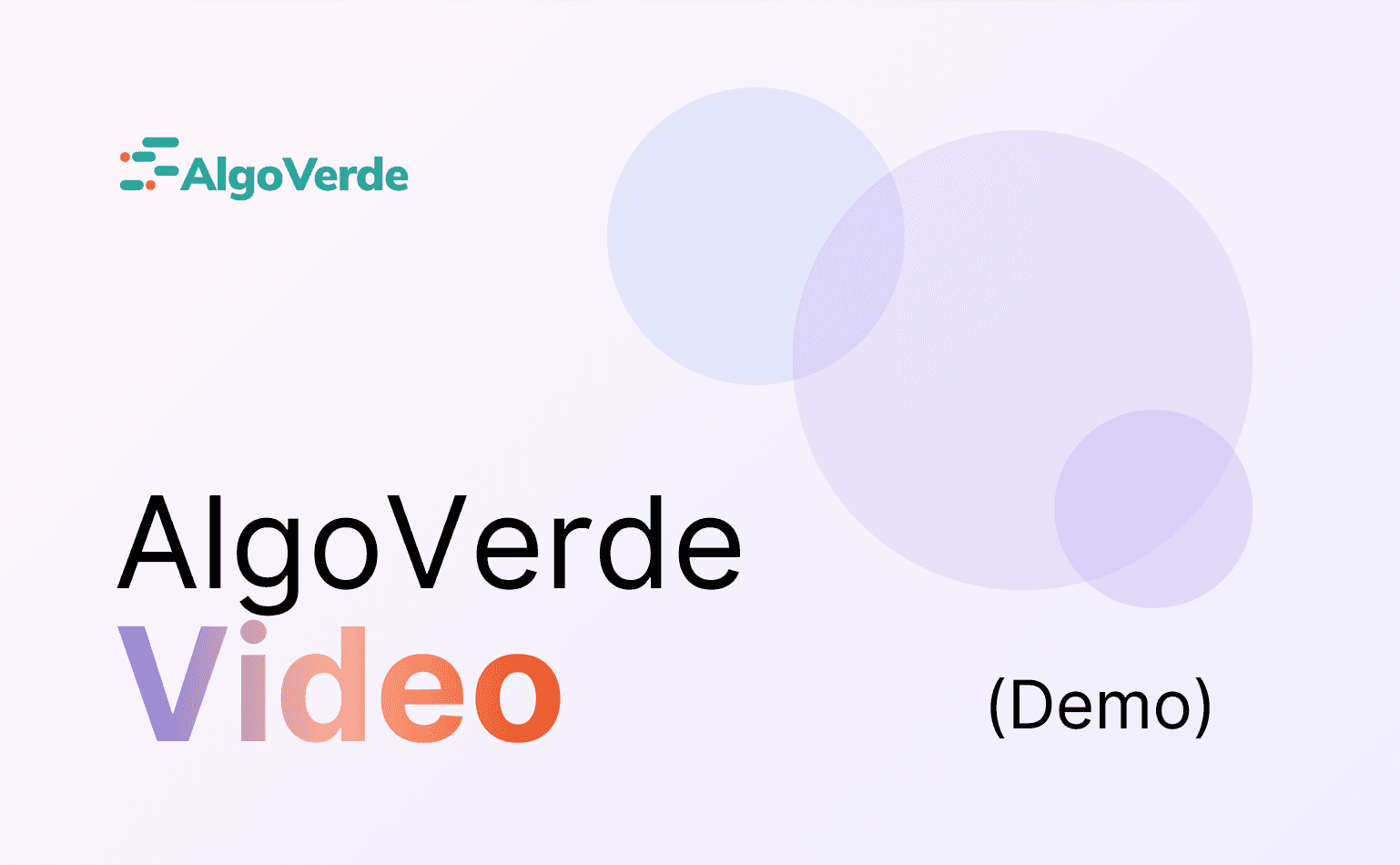 Dynamic visual intro to AlgoVerde’s purpose, product, and strategic goals - shorten and muted.
