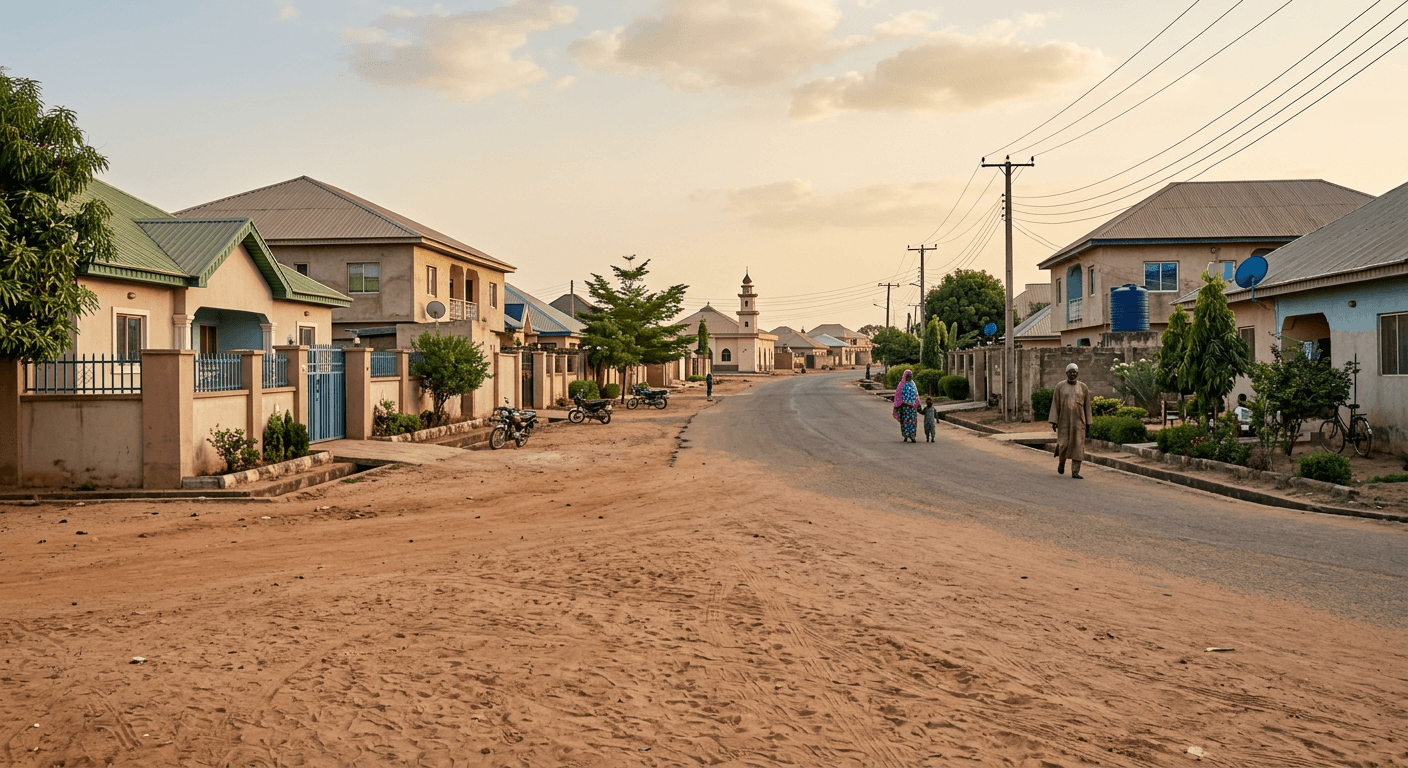 a yellow van is parked in front of a tall building
