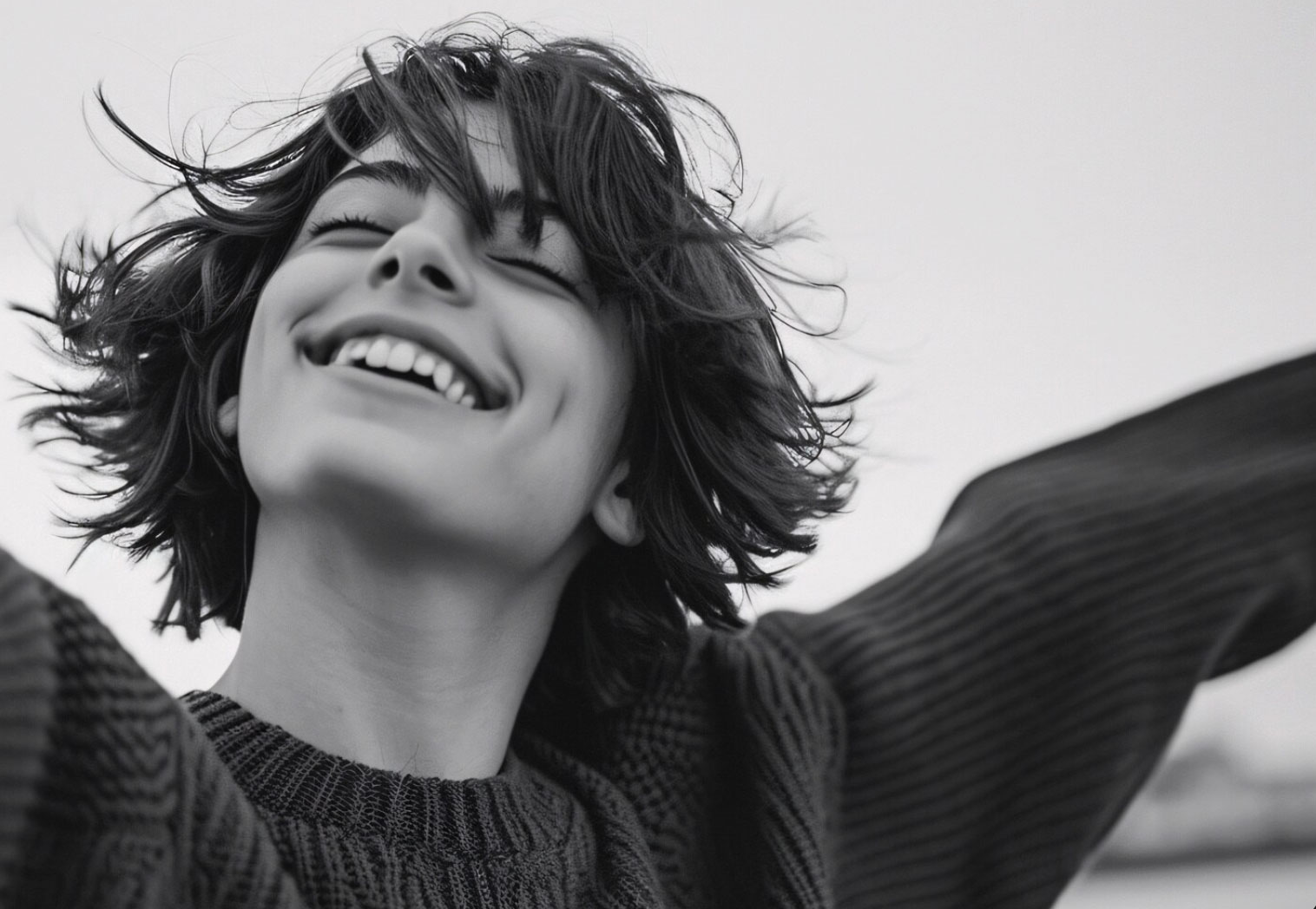 Happy person after a positive UX experience