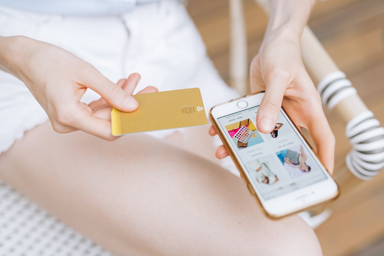 Shopping using credit card for engagement rewards