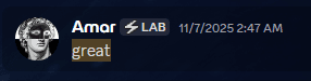 Client testimonial screenshot