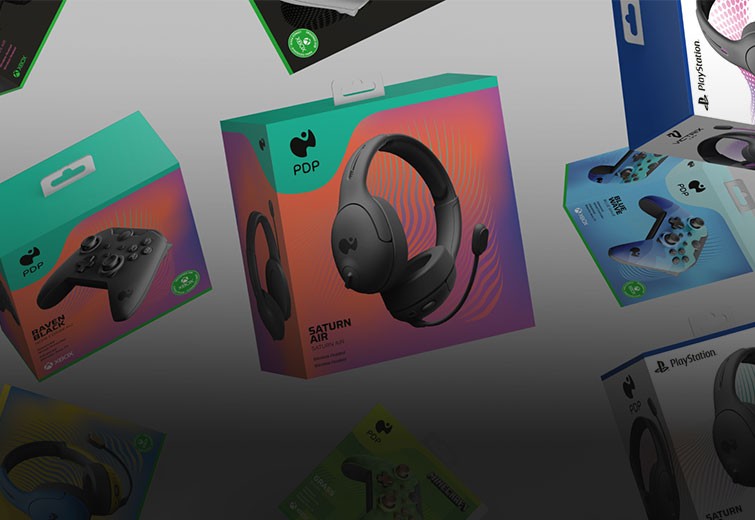 A variety of PDP packaging examples