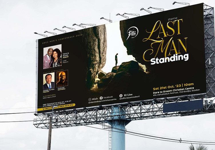 Last Men Standing - Highrise Billboard for Men's Conference