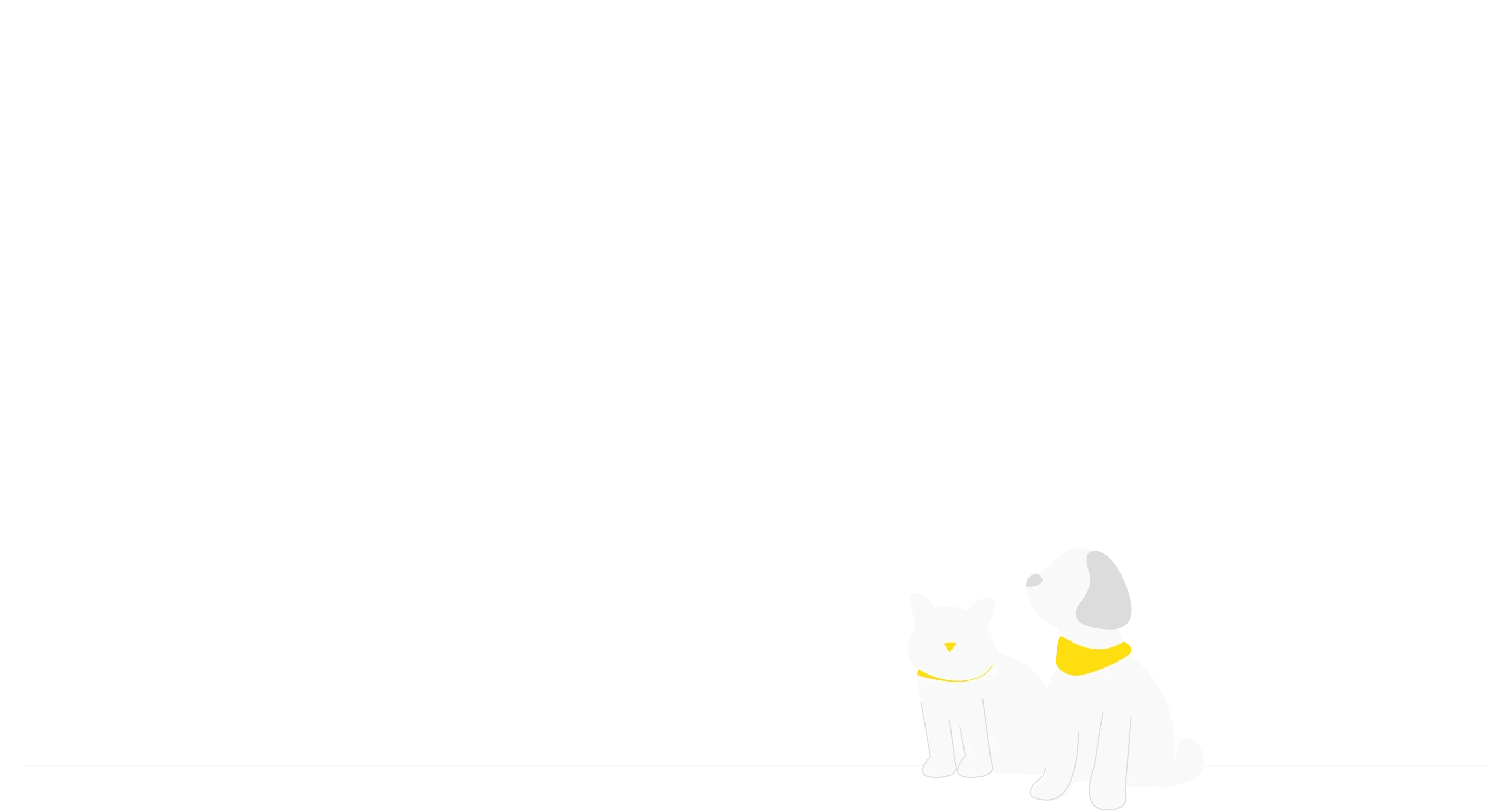 Illustration of a cat and a dog.