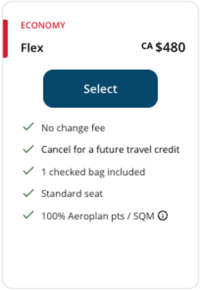 Flex economy pricing