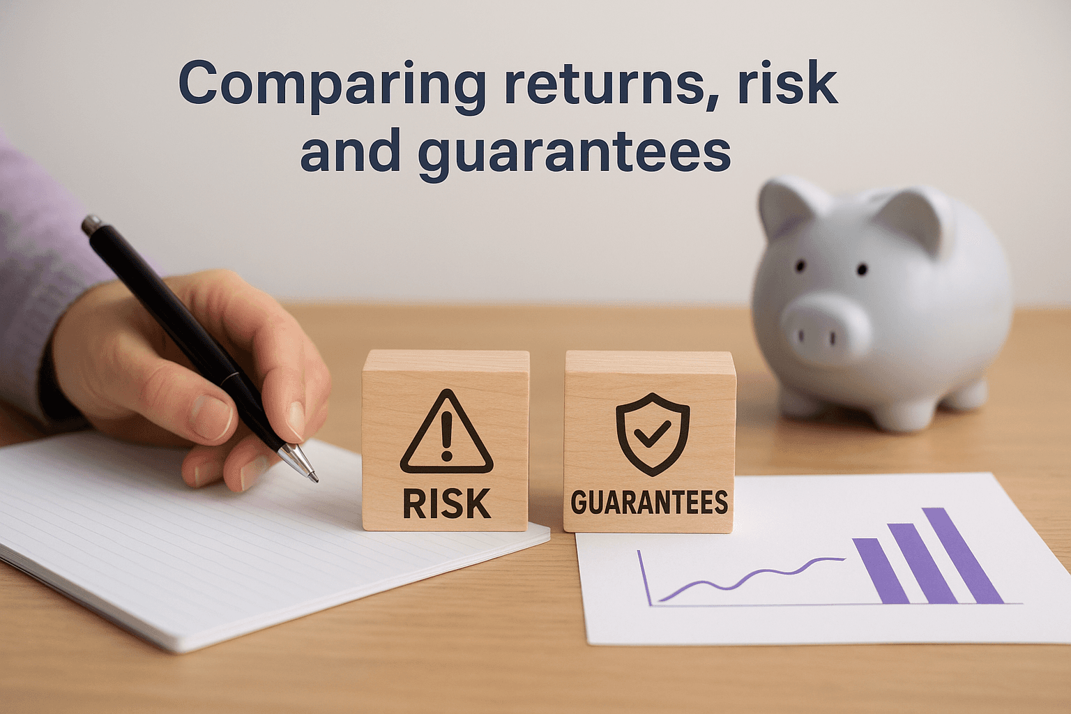 Comparing returns risk and guarantees