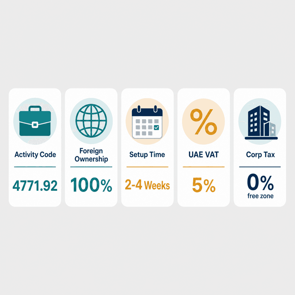 Infographic: Sticks & Umbrellas Trading License in Dubai: Cost and Requirements