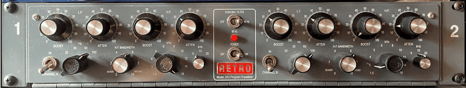 The Pultc EQP-1A tube equalizer