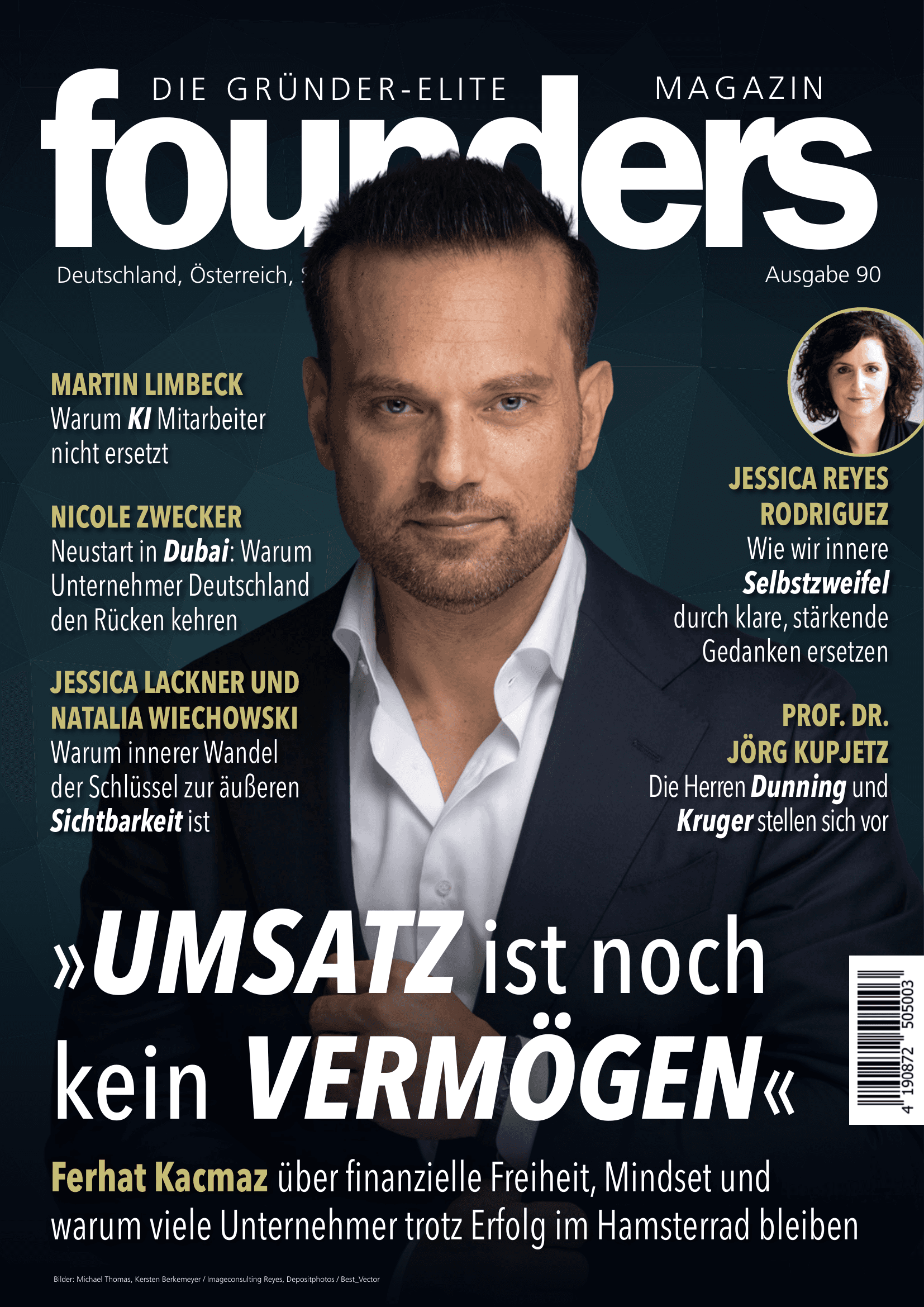 Founders Magazin Ausgabe 90 Cover - Ferhat Kacmaz: Umsatz ist noch kein Vermoegen