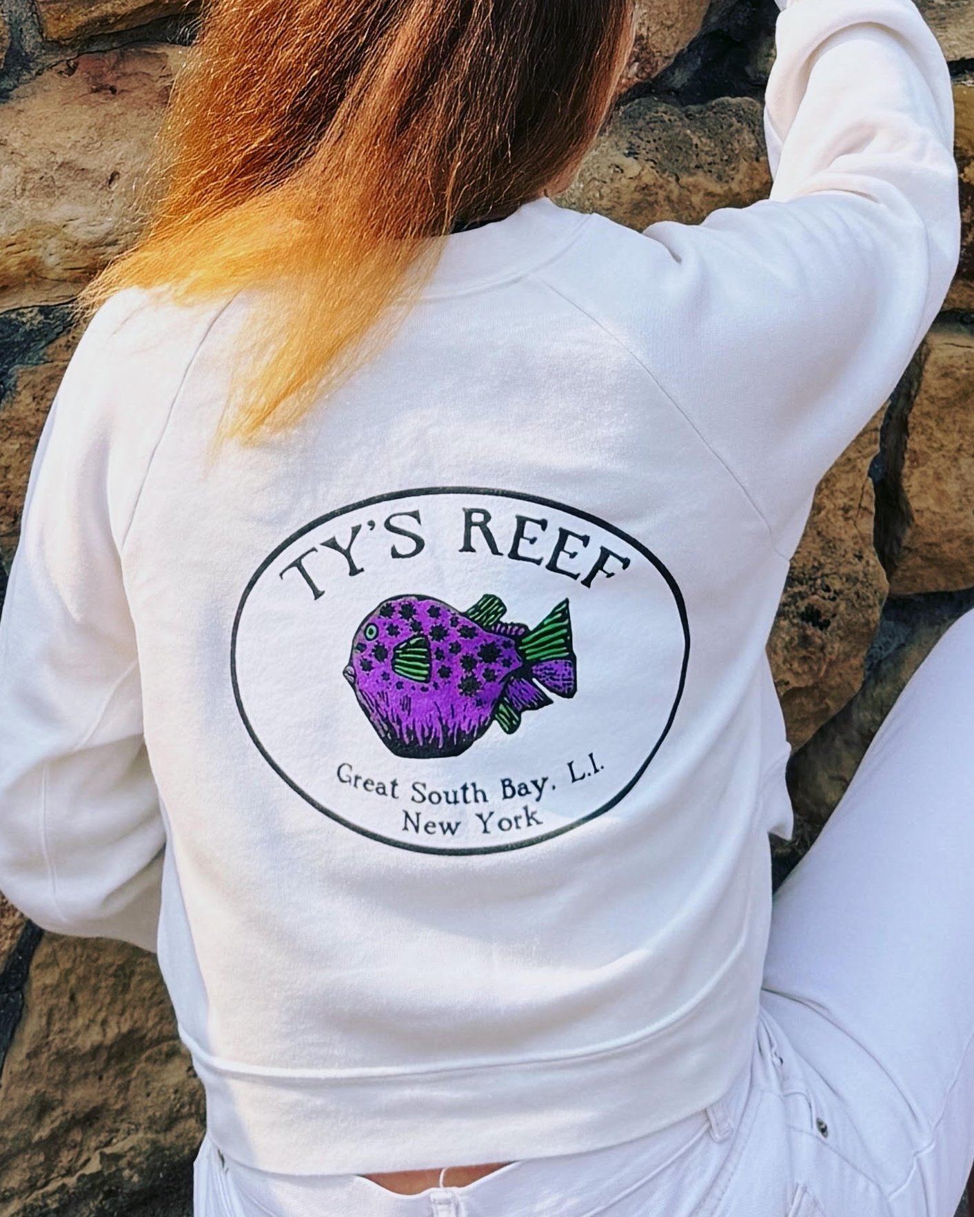 Cropped sweatshirt - girls