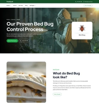 Pest Control Website Template