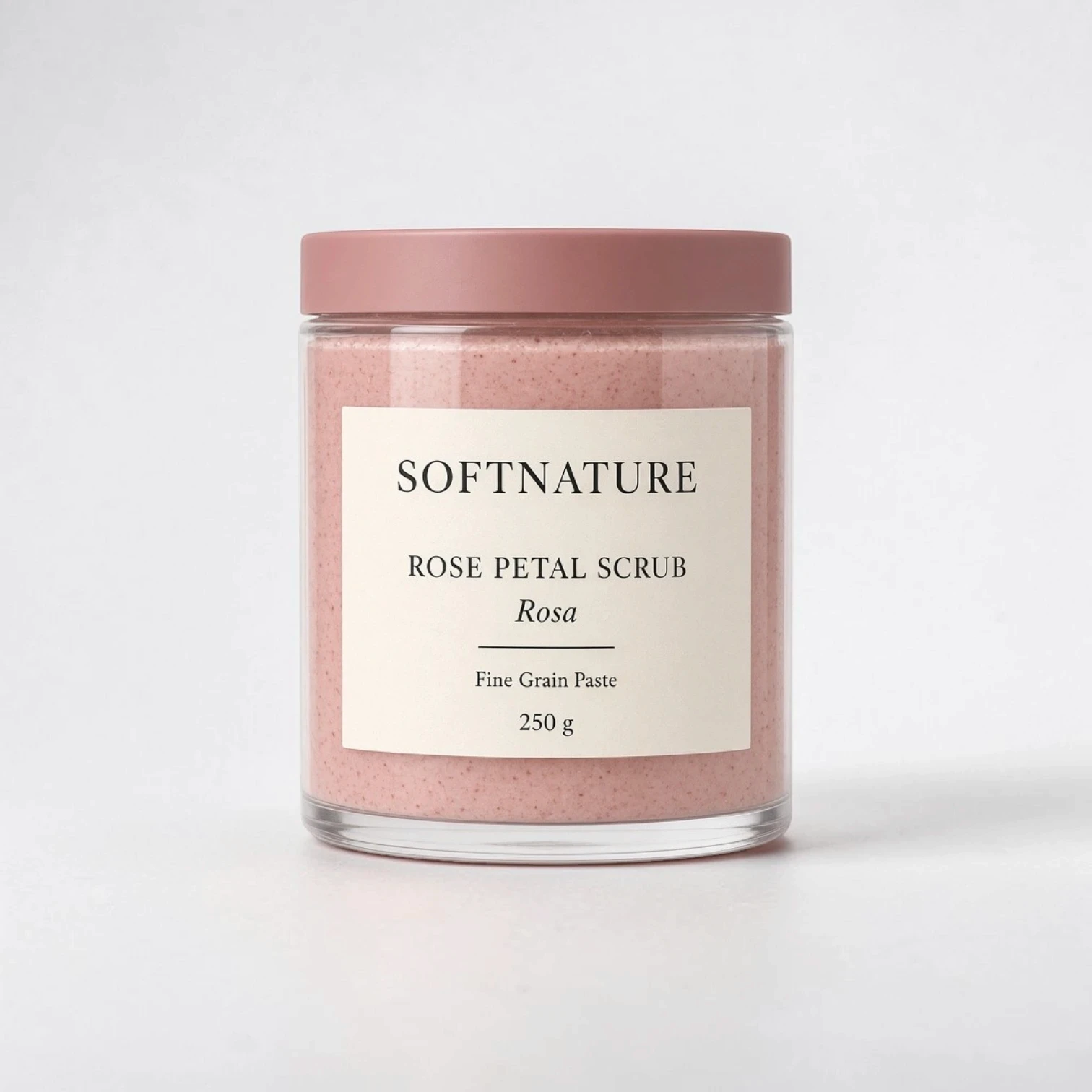 Private label body scrub in tube packaging