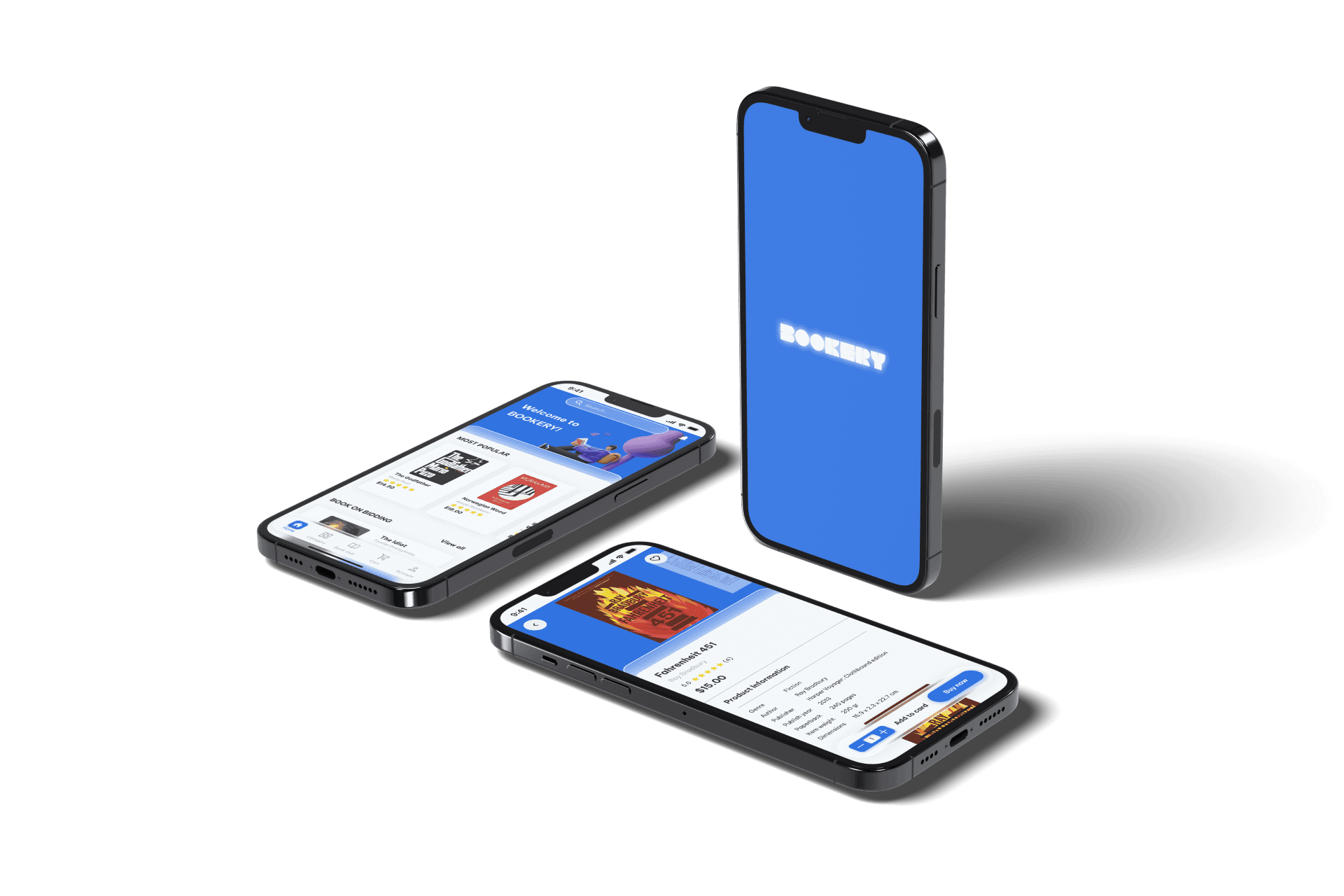Bookery mobile mockup