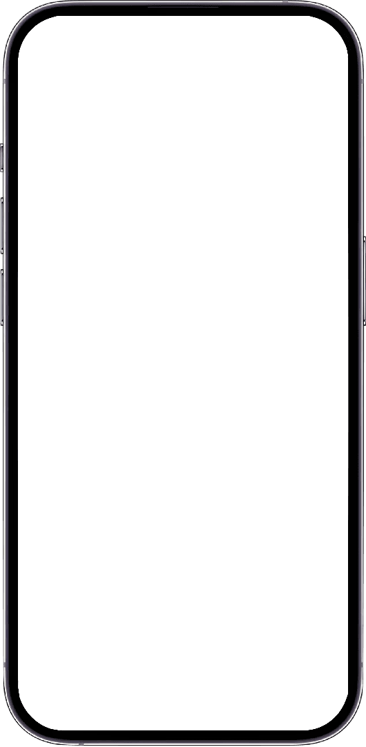 Modern smartphone with blank white screen for an offerwall.