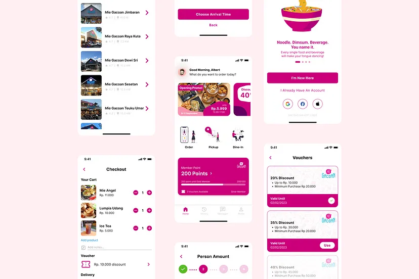 Mie Gacoan UI Design