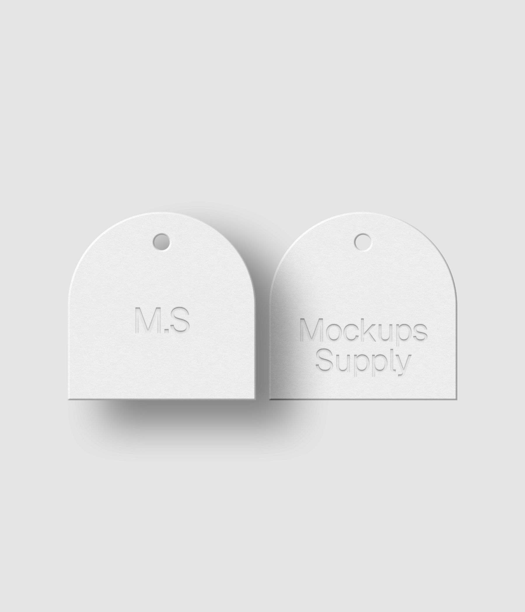 Free elegant hanging tag mockup PSD