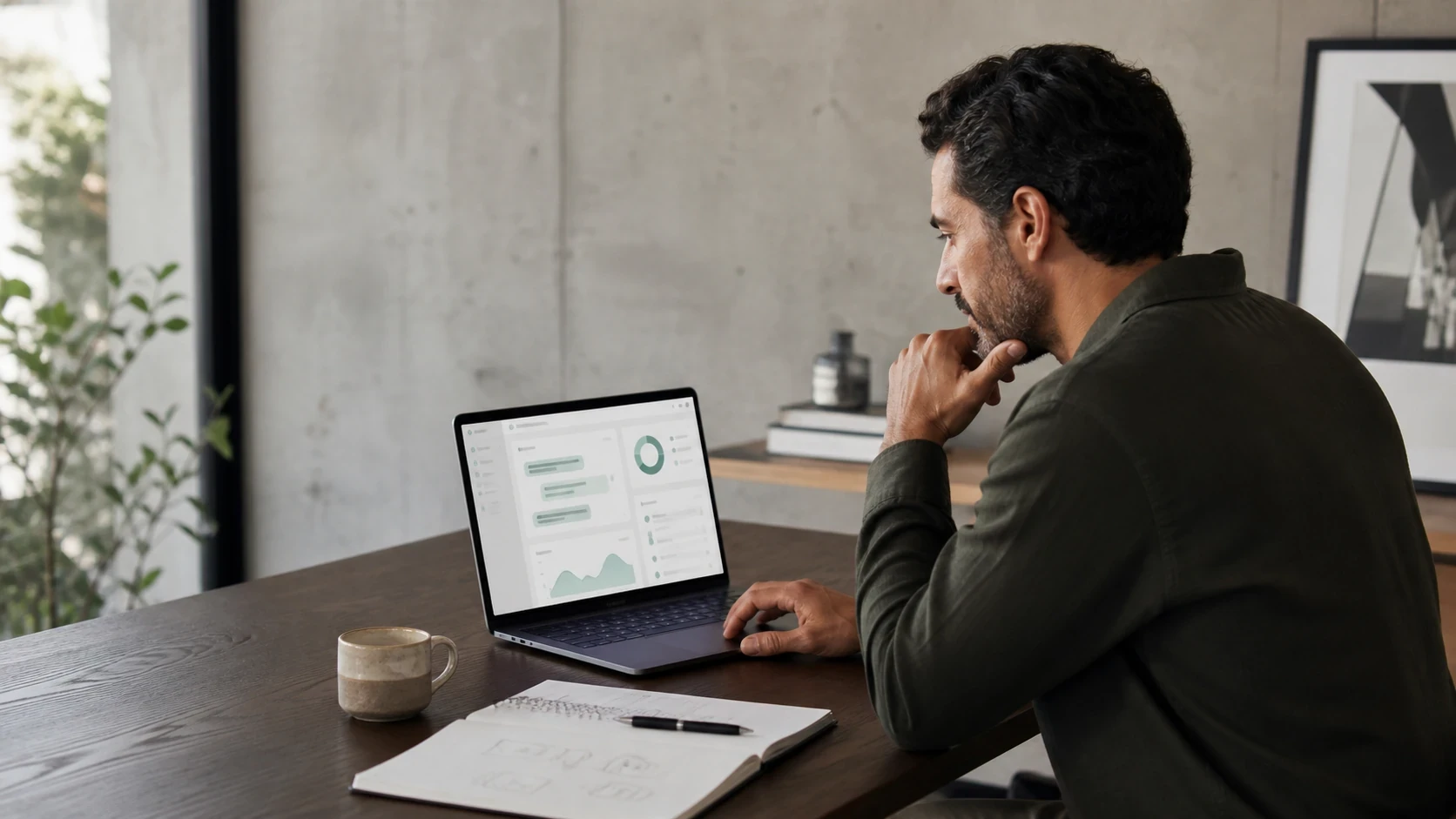 Gestor analisando campanha de ChatGPT Ads em ambiente de trabalho