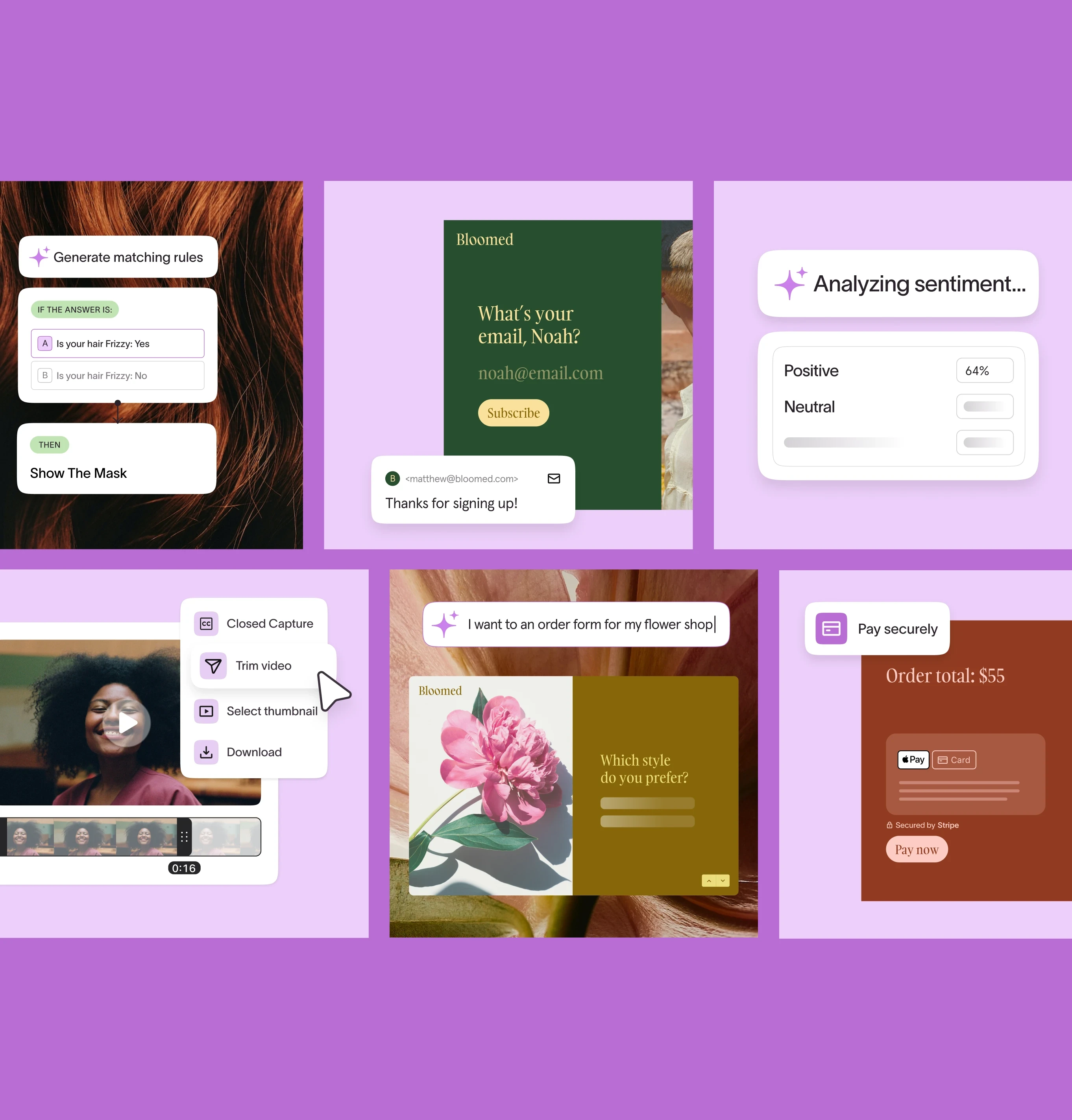 Typeform template design