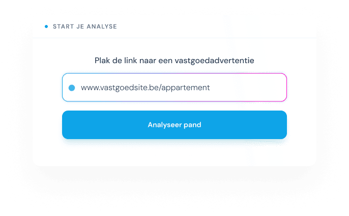Bricksy scherm om een vastgoedadvertentie in te laden.