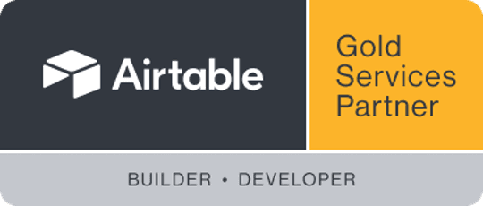 This is the Airtable Gold partnership badge.