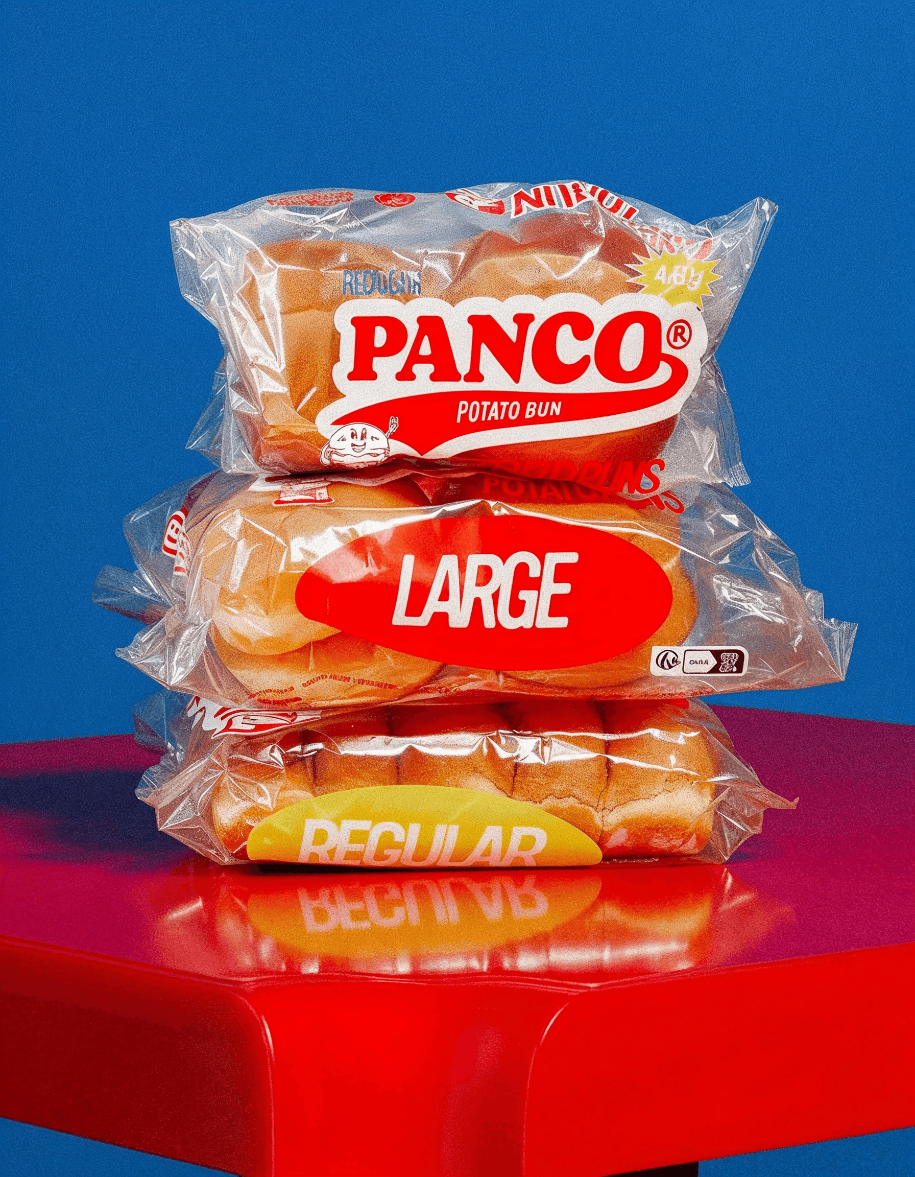 Sachet de quatre pains potato buns Panco, un bun burger artisanal.