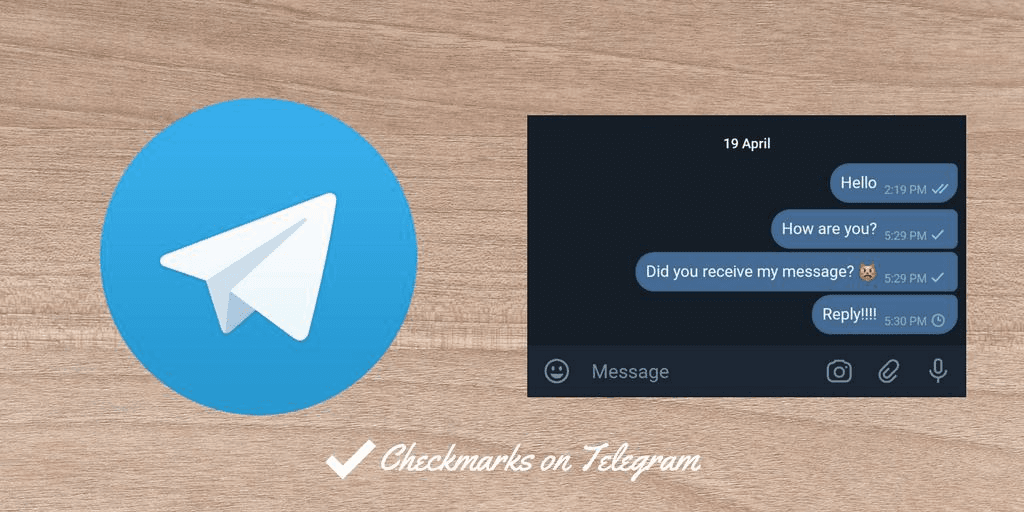 telegram single checkmark