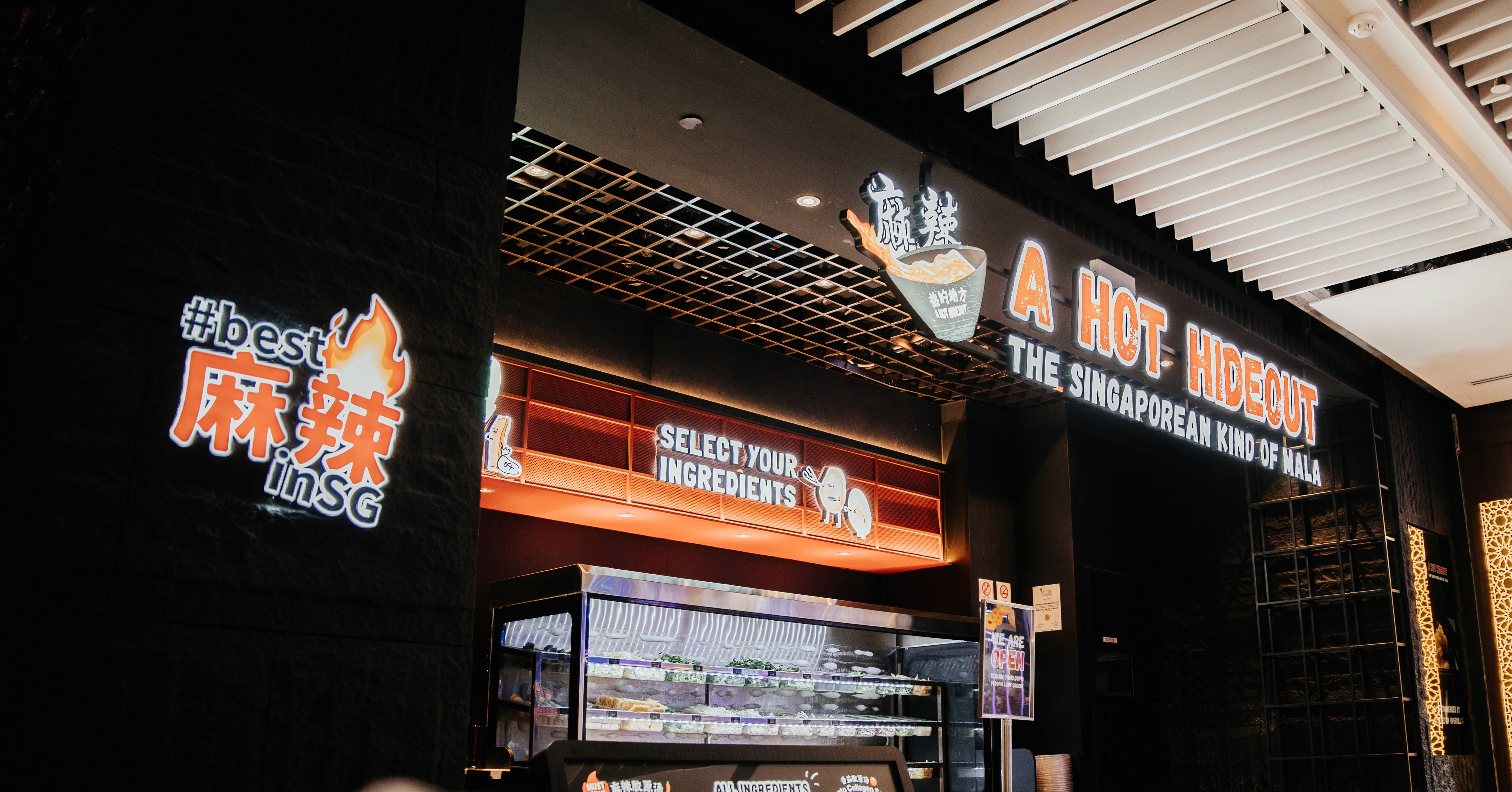 A Hot Hideout restaurant interior in Singapore, photographed by JIREHTAKESPHOTOS