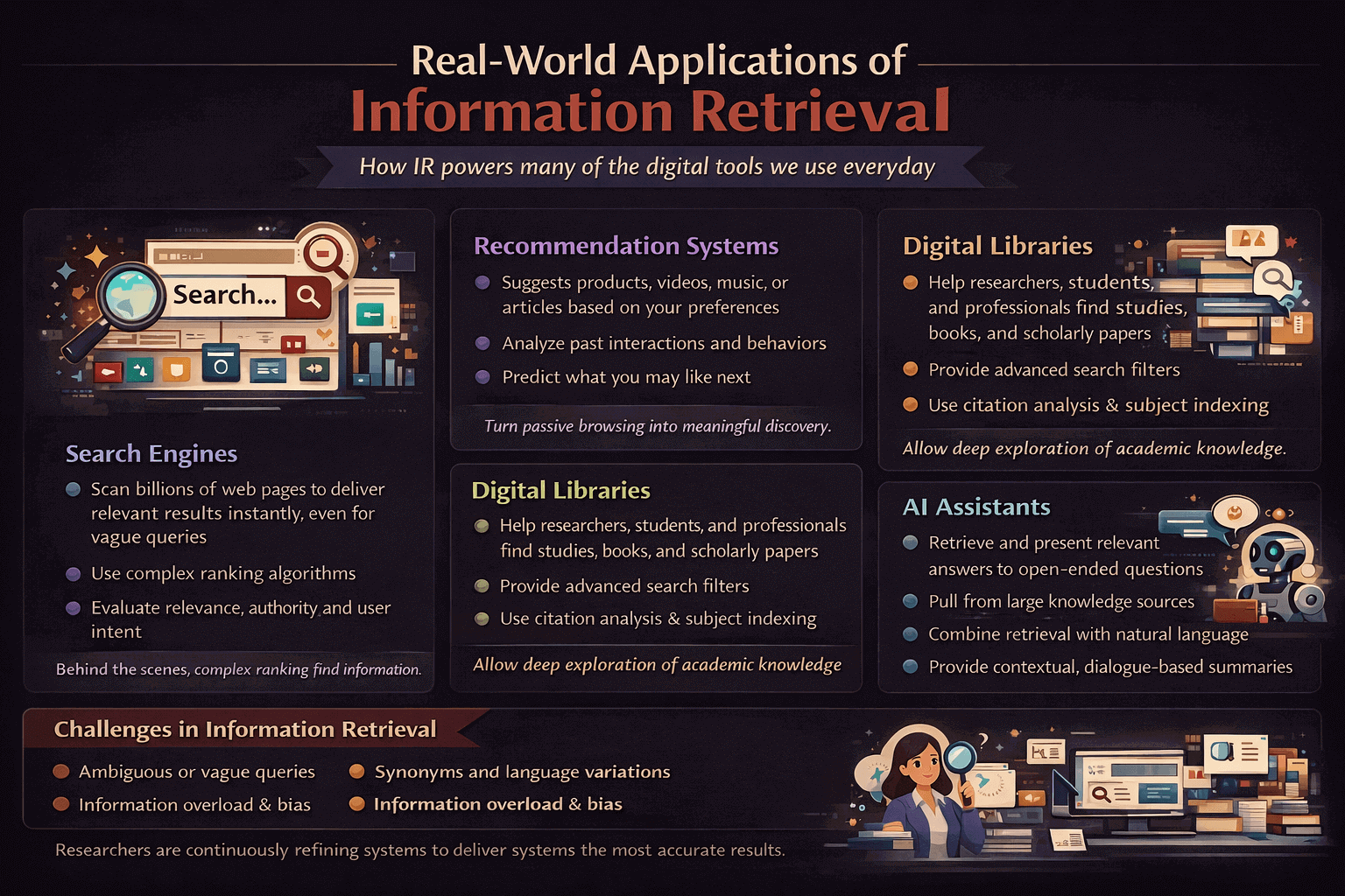 application of information retrieval systems