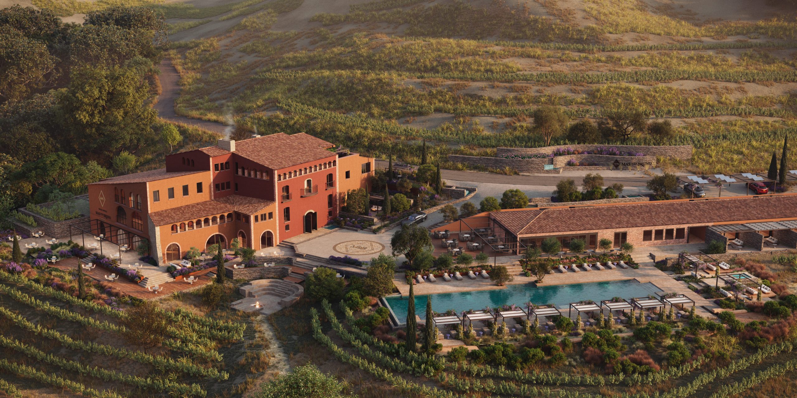 Hotel from Drone View