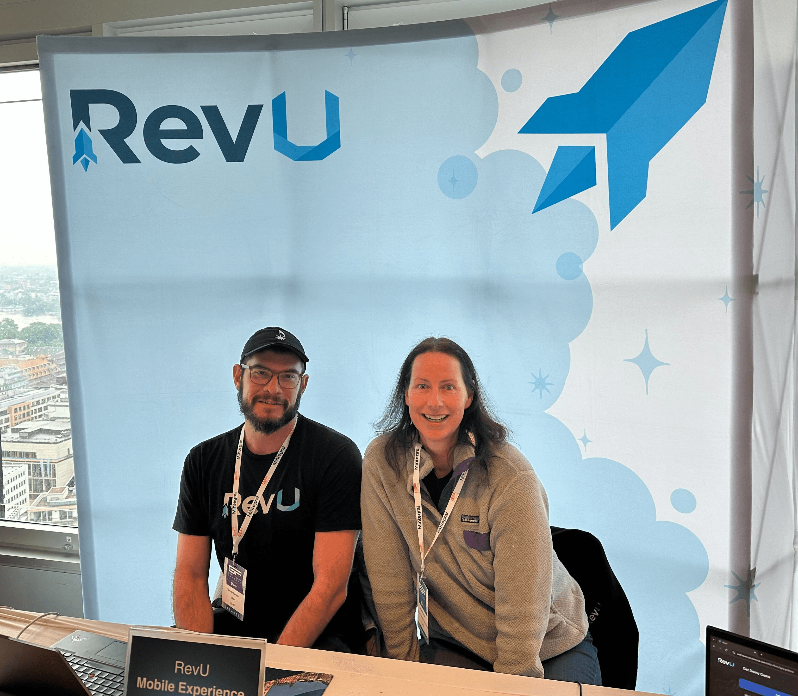 RevU team at conference booth