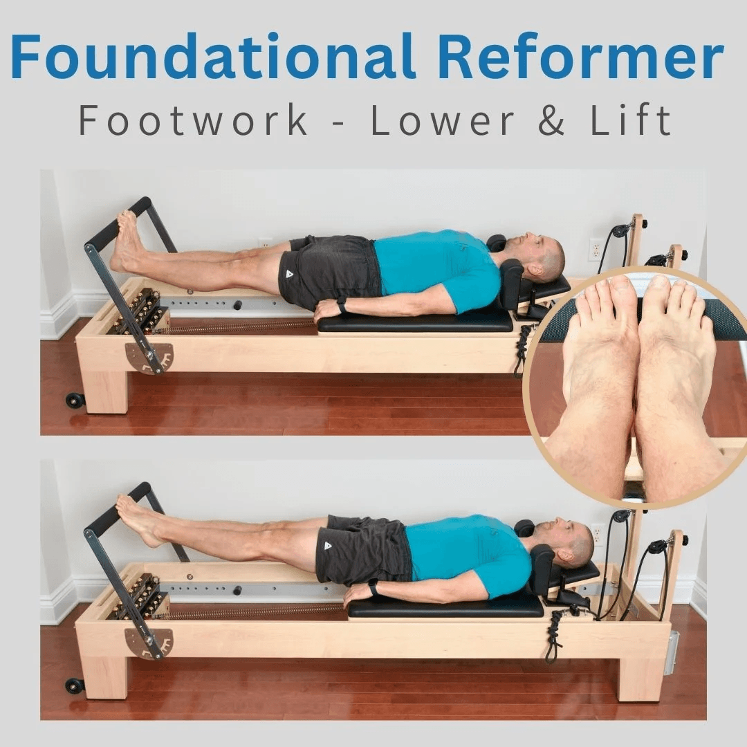 Pilates Reformer Footwork - toes balls of feet