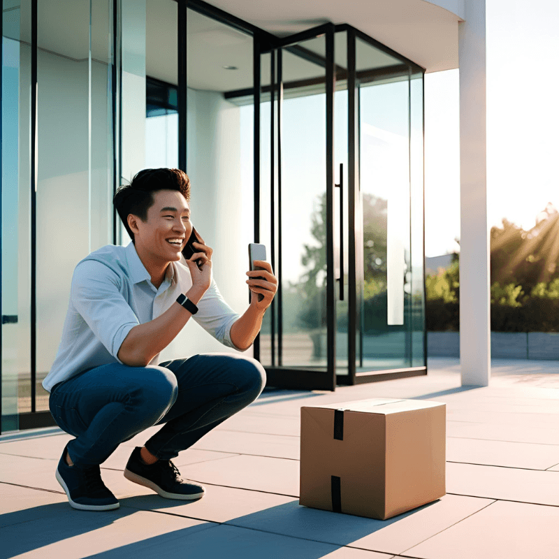 A smiling woman doctor is sitting at her desk and looking at a computer screen showing a medical screening test.