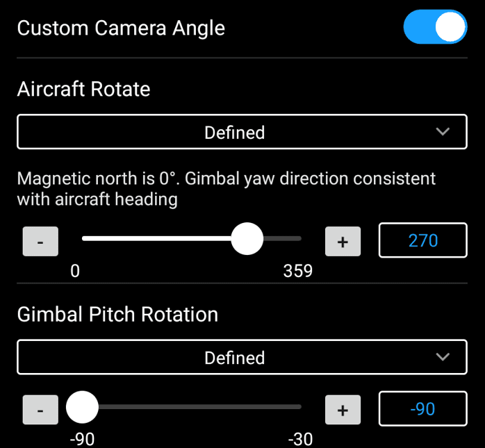 gimbal settings mavic 2 pro