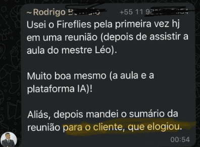 Depoimento de aluno 4