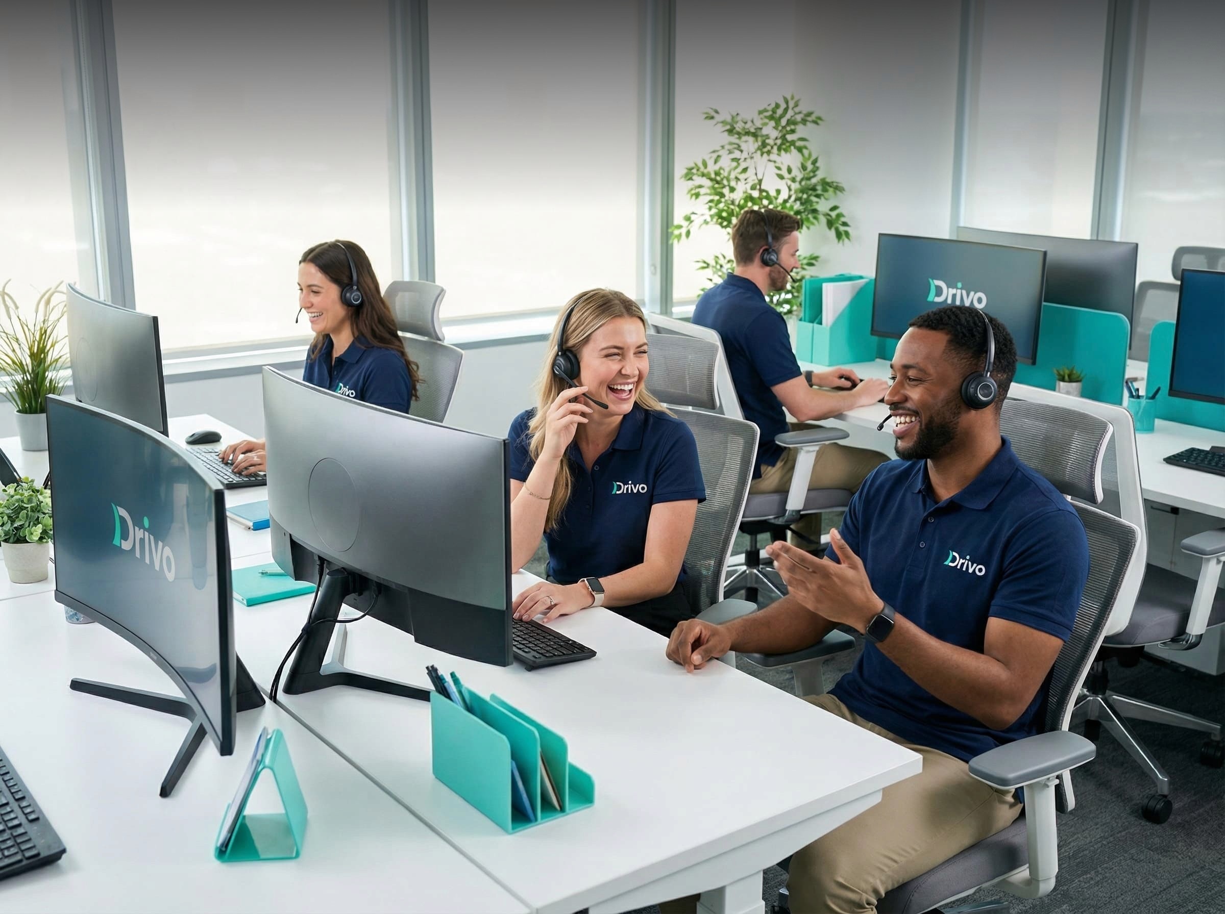 High-rise office building with sustainable design features