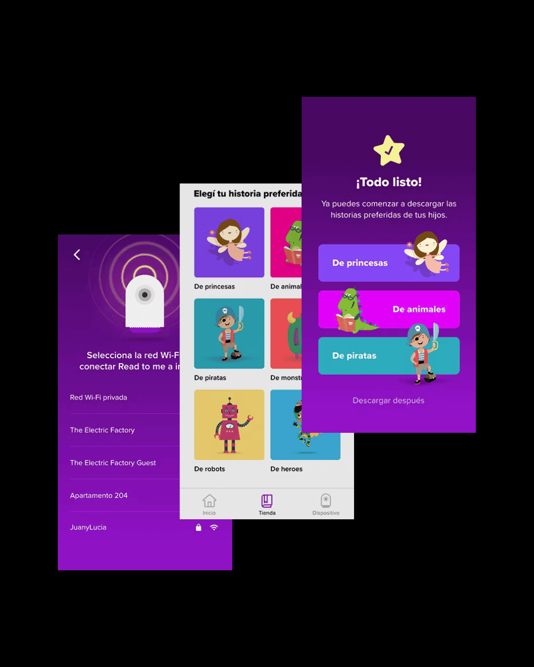 Woman in bed interacting with dream logging interface showing emotions.