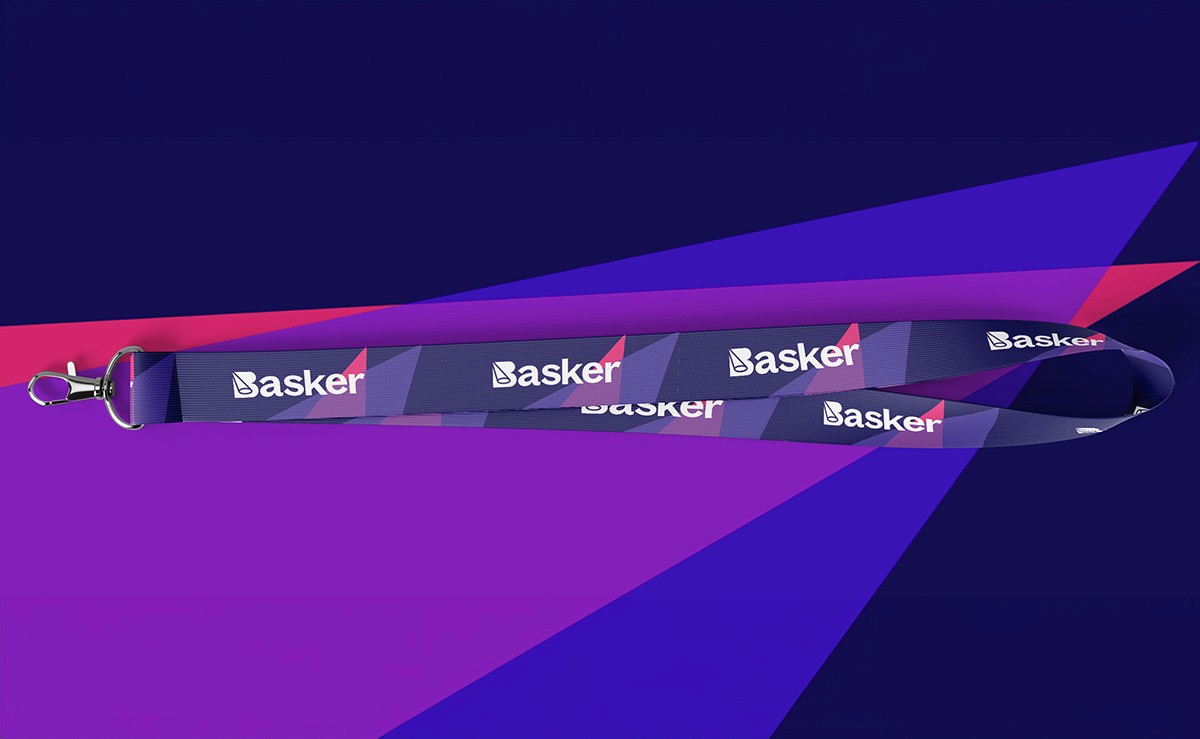 Basker branded lanyard