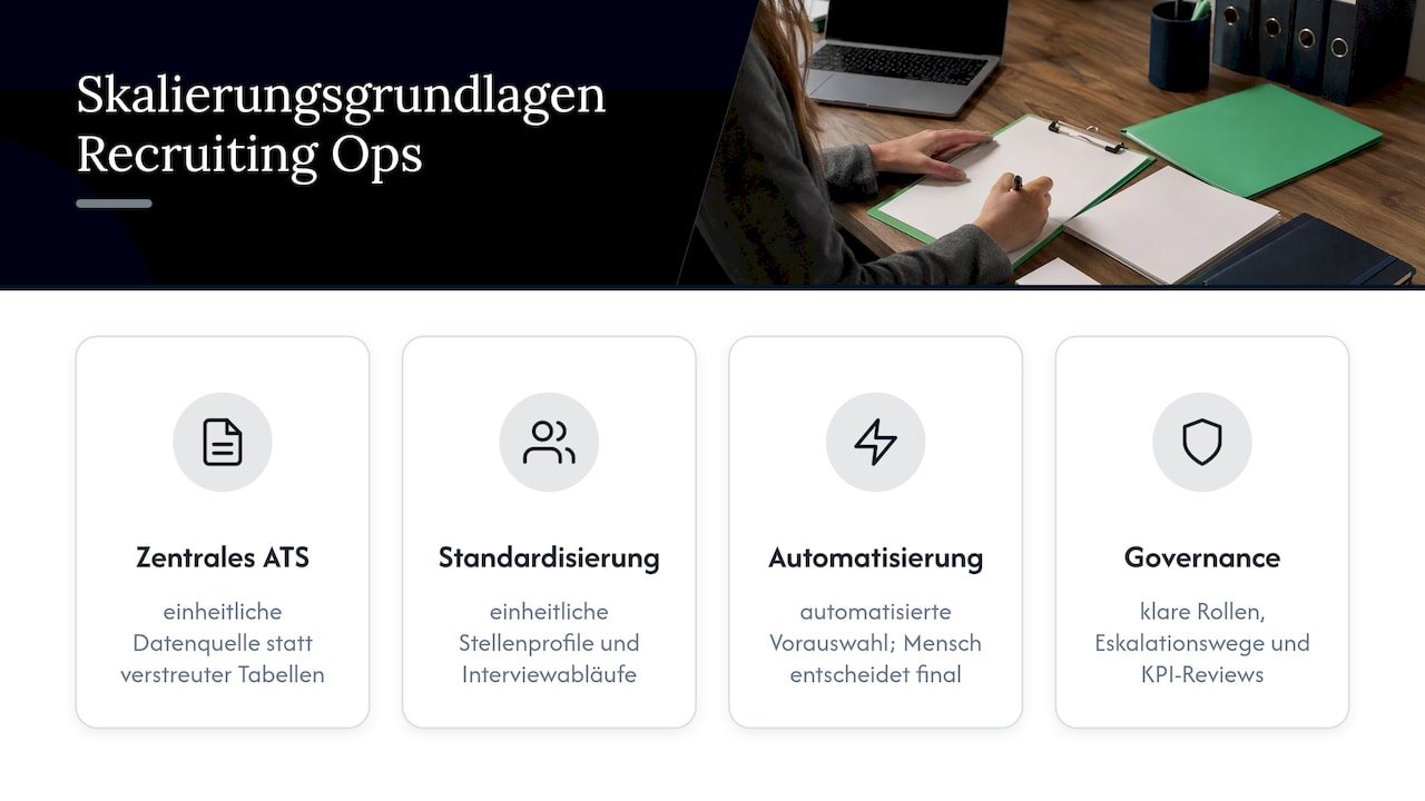 Vier grundlegende Prinzipien für skalierbare Recruiting-Operations